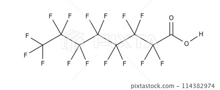 PFOA｜全氟辛酸｜結構式 114382974