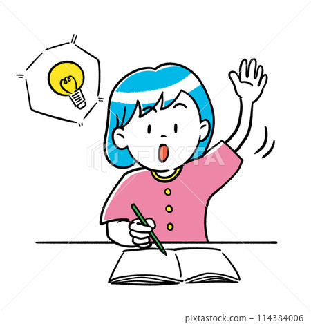 A girl holding a hand A girl holding a hand 114384006