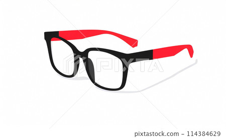 Glasses on a white background Glasses on a white background 114384629