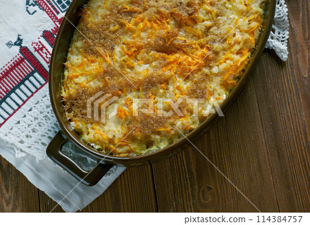 Finnish carrot casserole 114384757