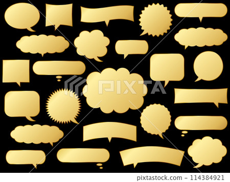 Metallic balloon set gold Metallic balloon set gold 114384921