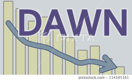 降序圖的插圖(數位 DAWN) 降序圖的插圖(數位 DAWN) 114385161