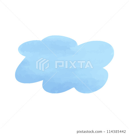 Cloud hand drawn watercolor vector illustration. Cloud hand drawn watercolor vector illustration. 114385442