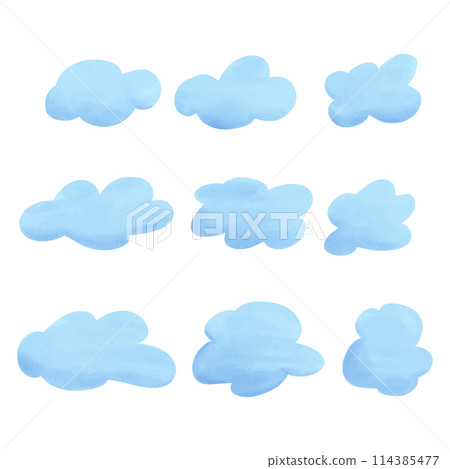 Cloud hand drawn watercolor vector illustration. Cloud hand drawn watercolor vector illustration. 114385477
