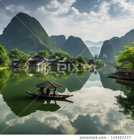 Panoramic View of Hanoi's Surrounding Landscapes 114387237