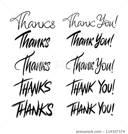 Thank You Lettering Set Thank You Lettering Set 114387374