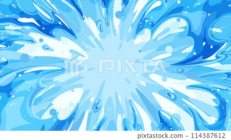 水爆炸效果背景_16:9 水爆炸效果背景_16:9 114387612