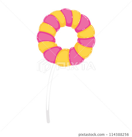 Sweet lollipop Candy icon Vector 114388256