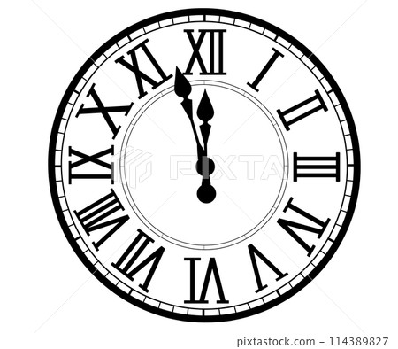 Clock face "Almost midnight" Clock face "Almost midnight" 114389827