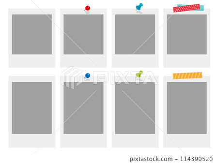 Set of instant film illustrations Set of instant film illustrations 114390520