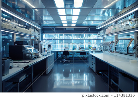 High-Tech Laboratory Interior 114391330
