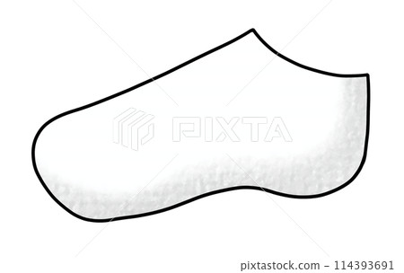 Loose simple ankle socks, white 1, analog style Loose simple ankle socks, white 1, analog style 114393691