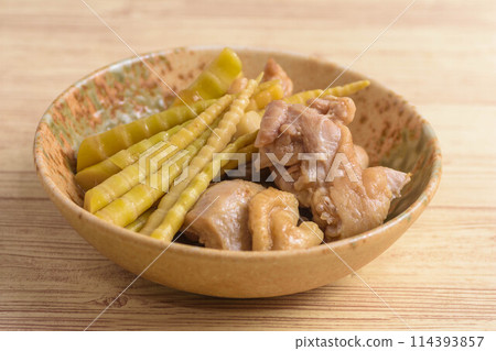 Stuffed bamboo shoot with chicken Stuffed bamboo shoot with chicken 114393857