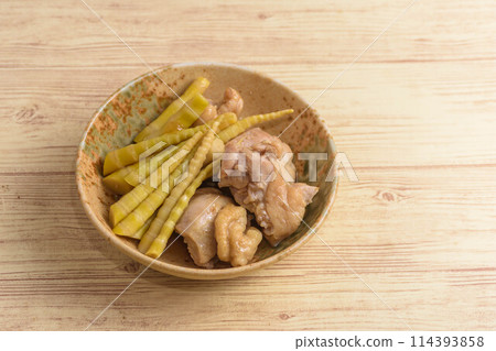 Stuffed bamboo shoot with chicken Stuffed bamboo shoot with chicken 114393858