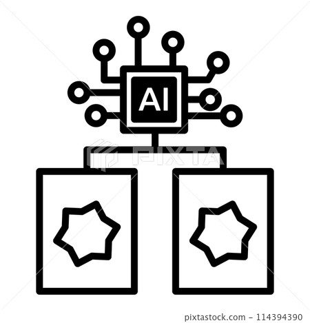 Icon showing the likelihood that the AI will create the same thing 114394390