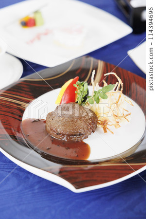 法國套餐主牛排 114394696