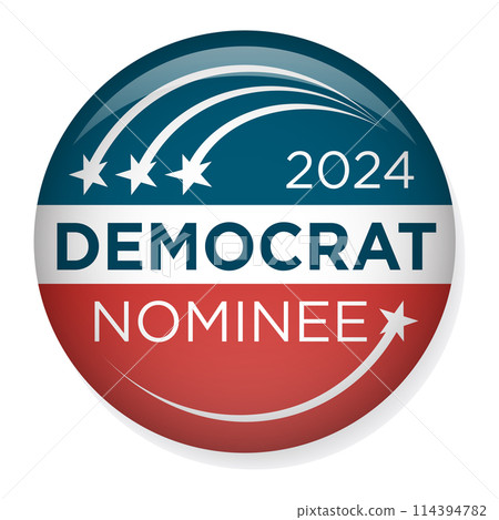 2024 Vote Democrat Design with Patriotic Nominee Red white and Blue Stars and Stripes 2024 Vote Democrat Design with Patriotic Nominee Red white and Blue Stars and Stripes 114394782