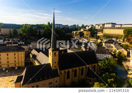 St John's Church from outside. Grund district, Luxembourg City St John's Church from outside. Grund district, Luxembourg City 114395310