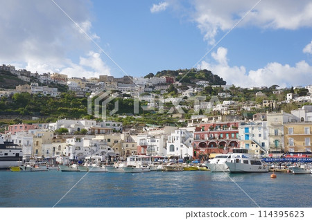 View from the dock on Capri Island 114395623