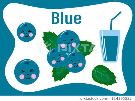 Cards with color. Learning colors for children. learn colors worksheet. Vector. Cards with color. Learning colors for children. learn colors worksheet. Vector. 114395822