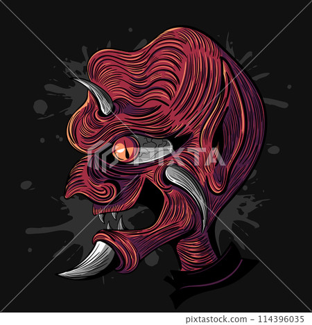 The demonic character represents the dark and hidden side of humanity, embodying evil and temptation. It is a striking image that captures the essence of the demonic figure in all its hellish splendor The demonic character represents the dark and hidden side of humanity, embodying evil and temptation. It is a striking image that captures the essence of the demonic figure in all its hellish splendor 114396035