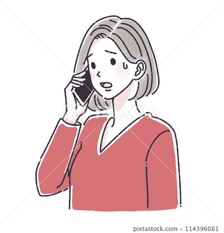 A woman who makes a phone call, a woman who makes a phone call, a woman, a girl, a smartphone, a smartphone, a call, an inquiry, a complaint, A woman who makes a phone call, a woman who makes a phone call, a woman, a girl, a smartphone, a smartphone, a call, an inquiry, a complaint, 114396081