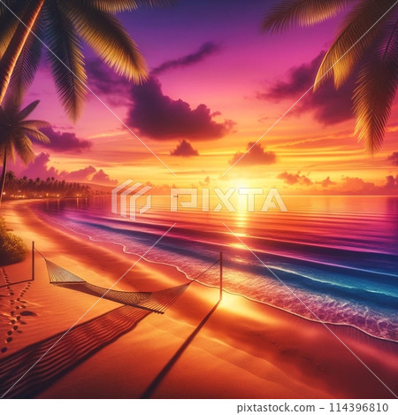 The sunset beach 114396810