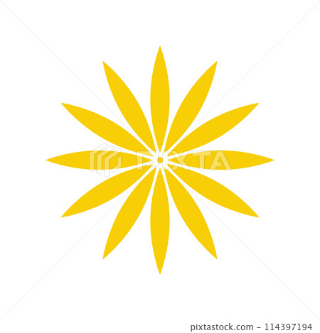 japanese chinese flower cartoon vector illustration 114397194