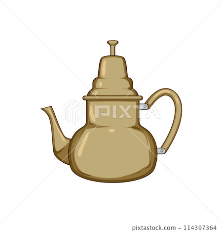 kettle arabic tea pot cartoon vector illustration kettle arabic tea pot cartoon vector illustration 114397364