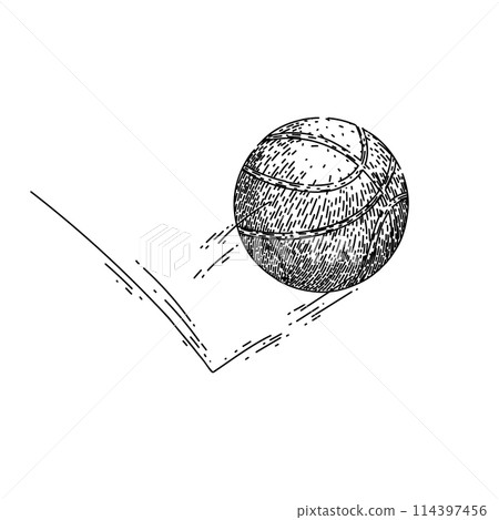 isolated basketball ball sketch hand drawn vector isolated basketball ball sketch hand drawn vector 114397456