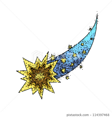 child star fall sketch hand drawn vector child star fall sketch hand drawn vector 114397468