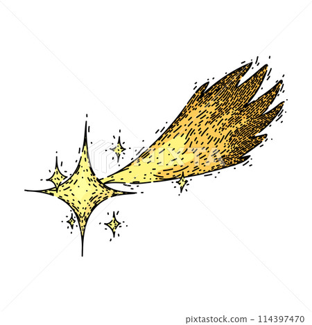 kid star fall sketch hand drawn vector kid star fall sketch hand drawn vector 114397470