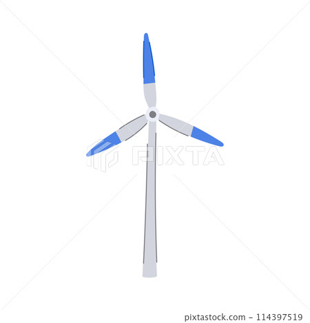 environment wind turbine cartoon vector illustration environment wind turbine cartoon vector illustration 114397519