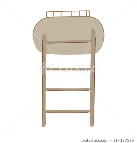 tank water tower cartoon vector illustration 114397539