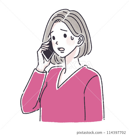 A woman who makes a phone call, a woman who makes a phone call, a woman, a girl, a smartphone, a smartphone, a call, an inquiry, a complaint, A woman who makes a phone call, a woman who makes a phone call, a woman, a girl, a smartphone, a smartphone, a call, an inquiry, a complaint, 114397702