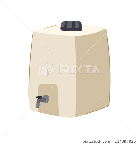 garden rain barrel cartoon vector illustration garden rain barrel cartoon vector illustration 114397829