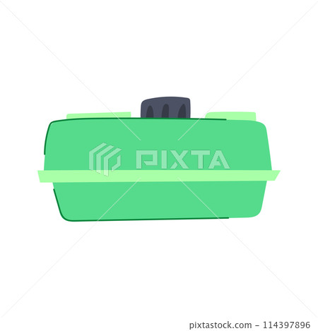 container plastic tank cartoon vector illustration 114397896