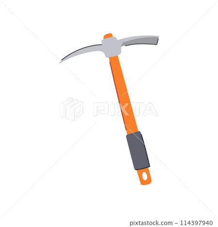miner pickaxe cartoon vector illustration 114397940
