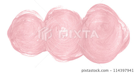 Pink paintbrush isolated on white background. Watercolor 114397941