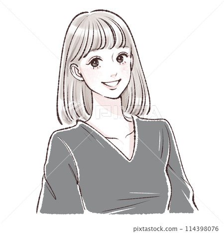 Illustration material of women and girls Illustration material of women and girls 114398076