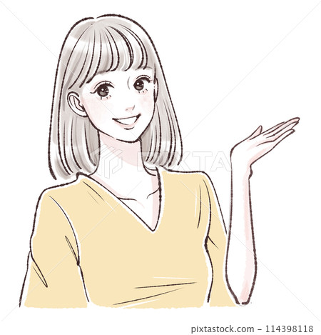 婦女和女孩插畫素材 114398118