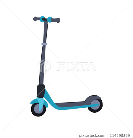 urban electric scooter cartoon vector illustration 114398269