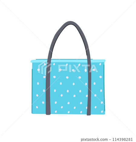 grocery eco friendly shopping bag cartoon vector illustration 114398281
