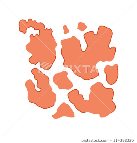 spot cow skin cartoon vector illustration 114398320