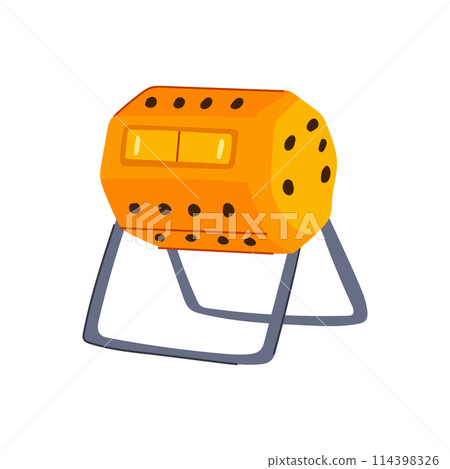 kitchen compost bin cartoon vector illustration 114398326