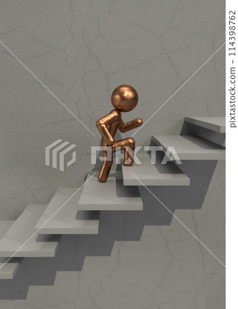 Person climbing stairs_8 Person climbing stairs_8 114398762