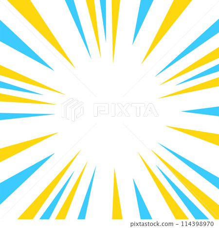 Colorful concentration line illustration material Colorful concentration line illustration material 114398970