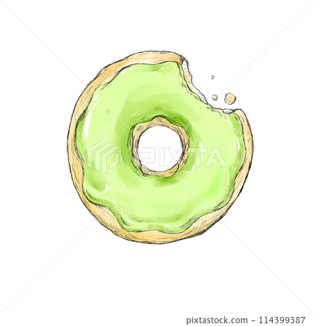 美味的手繪甜甜圈 114399387