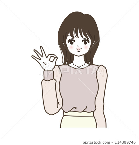 給一個好標誌的婦女 給一個好標誌的婦女 114399746