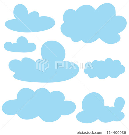 set of clouds set of clouds 114400086